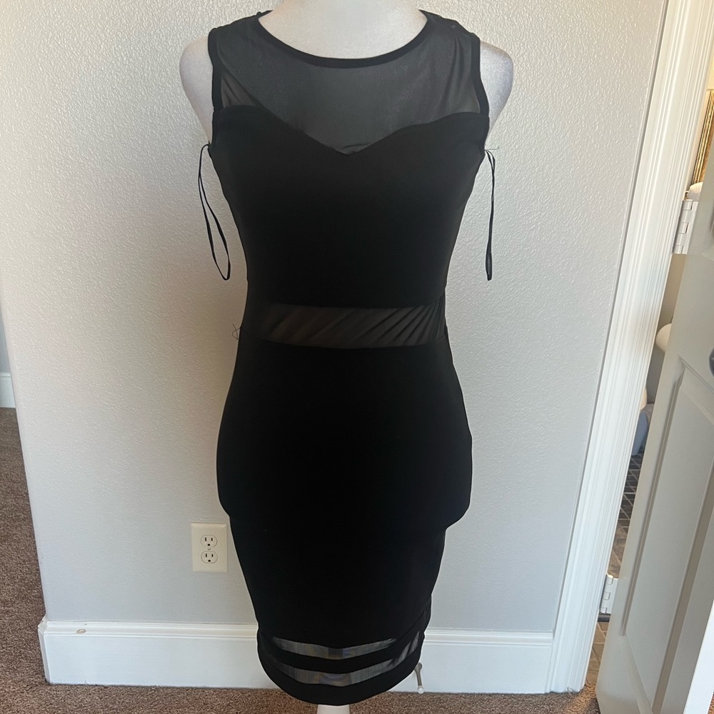 Black mini dress